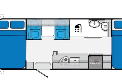 Let's Go Jayco 5 Bett Excursion